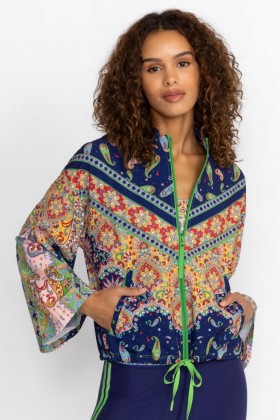  Johnny Was Active | Damen BREAMAR NIGHT KIMONO-JACKE MIT ÜBERDRUCKTEN SCHULTERN Breamarnight