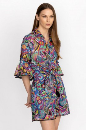  Johnny Was Bottoms | Damen DEMARNE PULL ON SHORT MIT BEFESTIGUNG Demarne Print