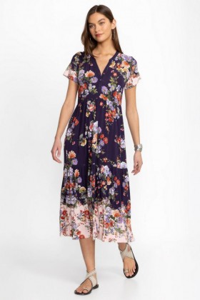  Johnny Was Kleider | Damen DAS JANIE LIEBLINGS-STUFEN-HENLEY-STRICKKLEID Elsa