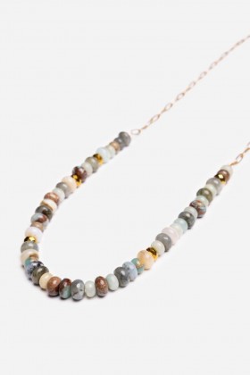  Johnny Was Schmuck | Damen-Steinkette EMILIE SHAPIRO Silber