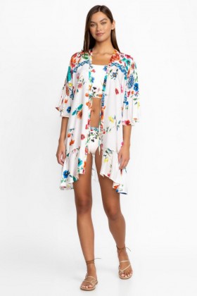  Johnny Was Swim & Resort | Damen MIRROR PALACE RUFFLE KIMONO Mirror