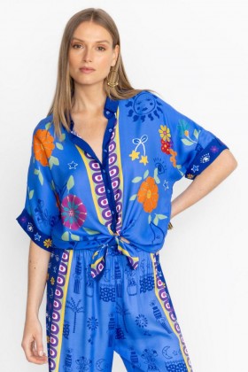  Johnny Was Tops | Damen FERNANDA BUTTON DOWN SHIRT Niccola