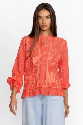  Johnny Was Tops | Damenbluse SERENE RYDER Passionsfrucht