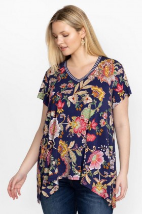  Johnny Was Tops | Damen DIE LIEBLINGS-DRAPE-TUNIC VON JANIE - VIVIENNE VO Vivienne Vo