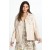  Johnny Was Oberbekleidung | Damen-Lederjacke Frangia, Creme